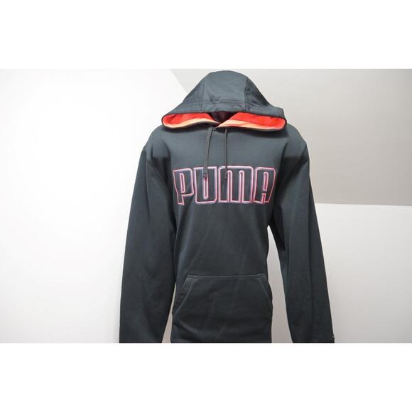 Puma Hoodie WarmCell Black Athletic Cotton Blend Stretch Performance Mens Sz 2XL - Picture 1 of 8